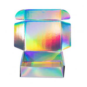 Holographic shipping box for small gift packing 