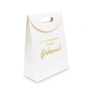 Wedding favors envelop style party paper bags with die cut handle 