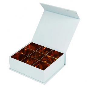 Magnetic closure assorted chocolate candy holiday gift box 