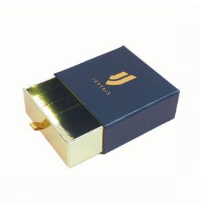 Luxury drawer gift box with golden logo 