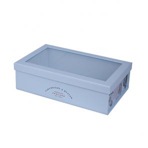 Creative flat pack lid detachable gift box with window